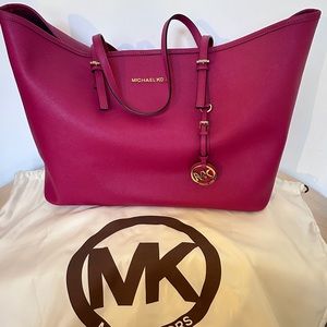 Michael Kors leather tote bag